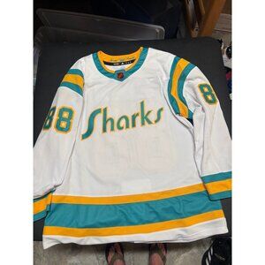 Adidas NHL San Jose Sharks Brent Burns Jersey retro size 46 & 52 H52337 NWT